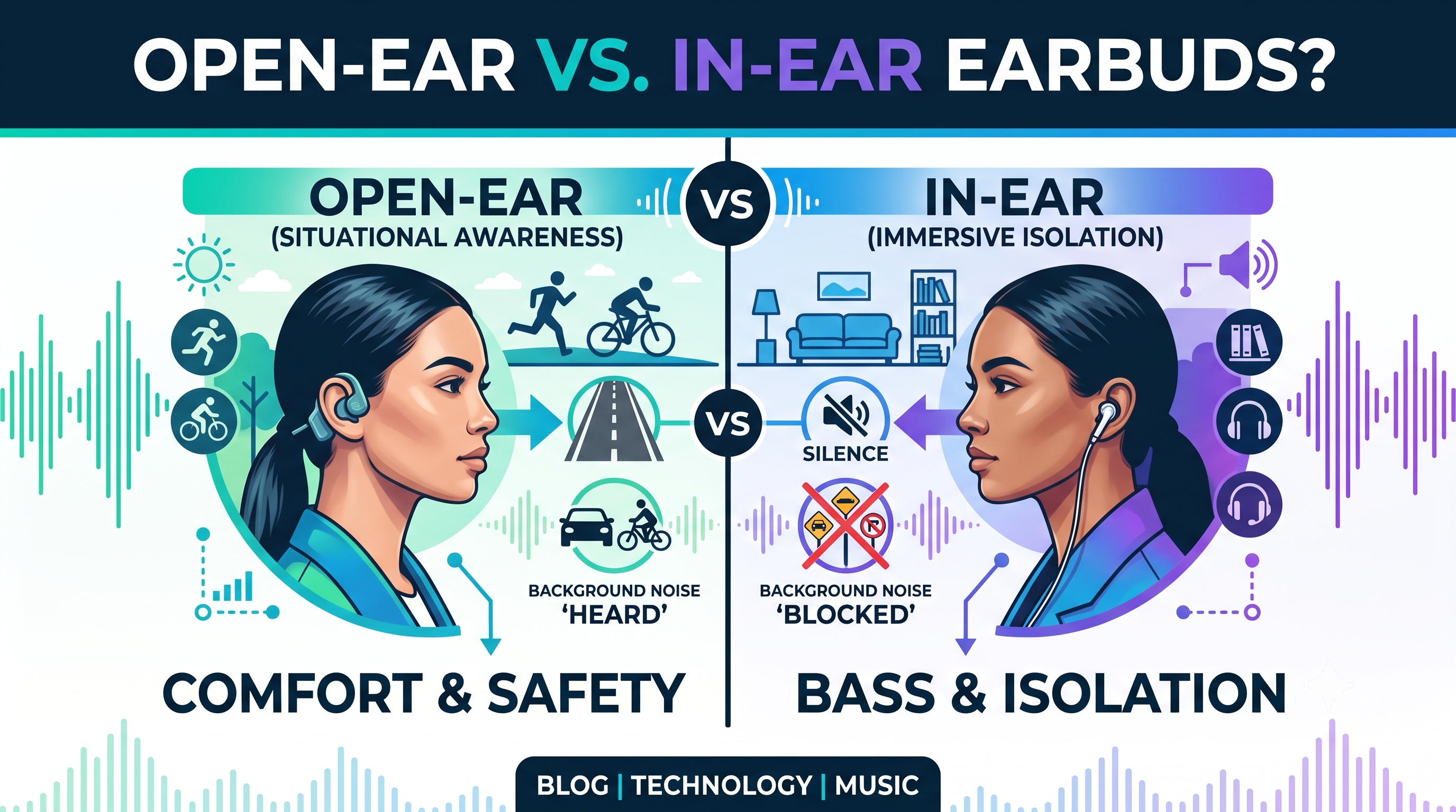 Open-Ear vs. In-Ear Earbuds: Which is Right for Your Lifestyle?